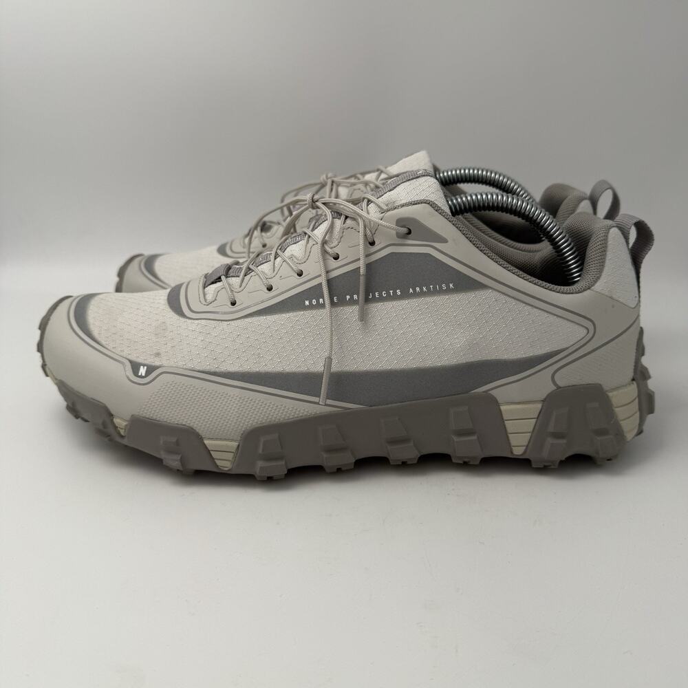 Norse Projects Hyper Runner V08 Running Sneakers Sz 8.5 Shoes Gray White Vibram - Picture 4 of 9